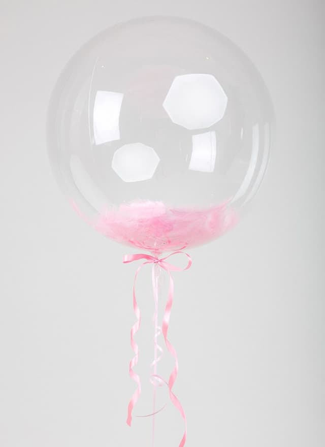 Баблс 45 см с перьями (розовые) Баблс 45 см с перьями (розовые)