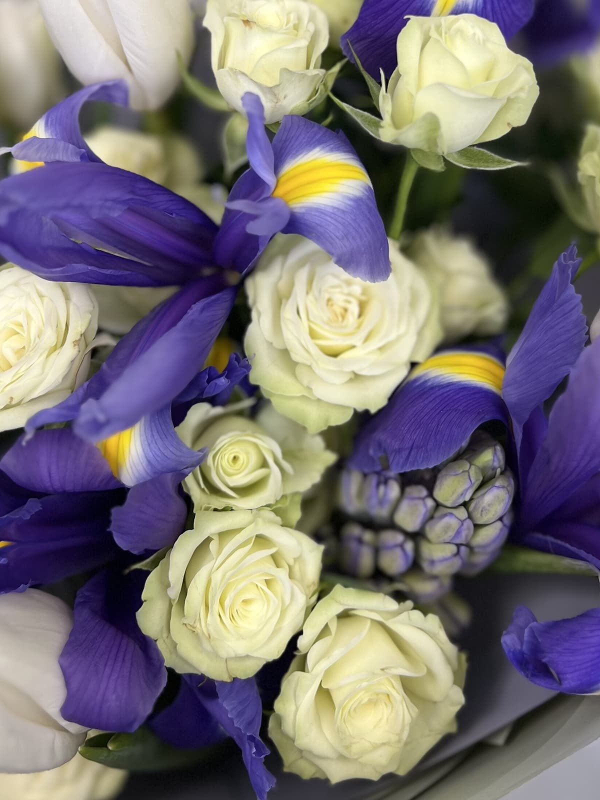 Цветочный букет "Мятный крем"