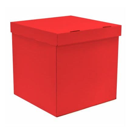 Коробка для шаров красная 60*60*60см