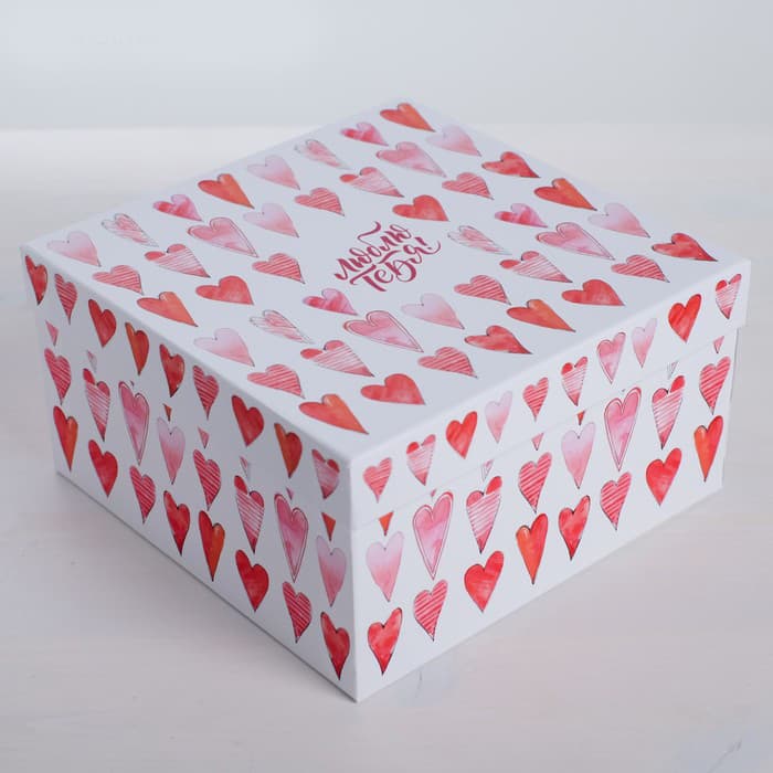 Коробка "Love you" 22 х 22 х 12 см