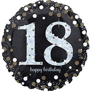A 18" HB Sparkling Birthday 18 gold