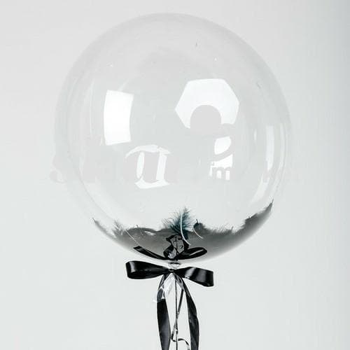 Баблс 45 см с перьями (черные)