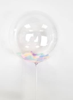 Баблс 45 см с перьями (макарун)