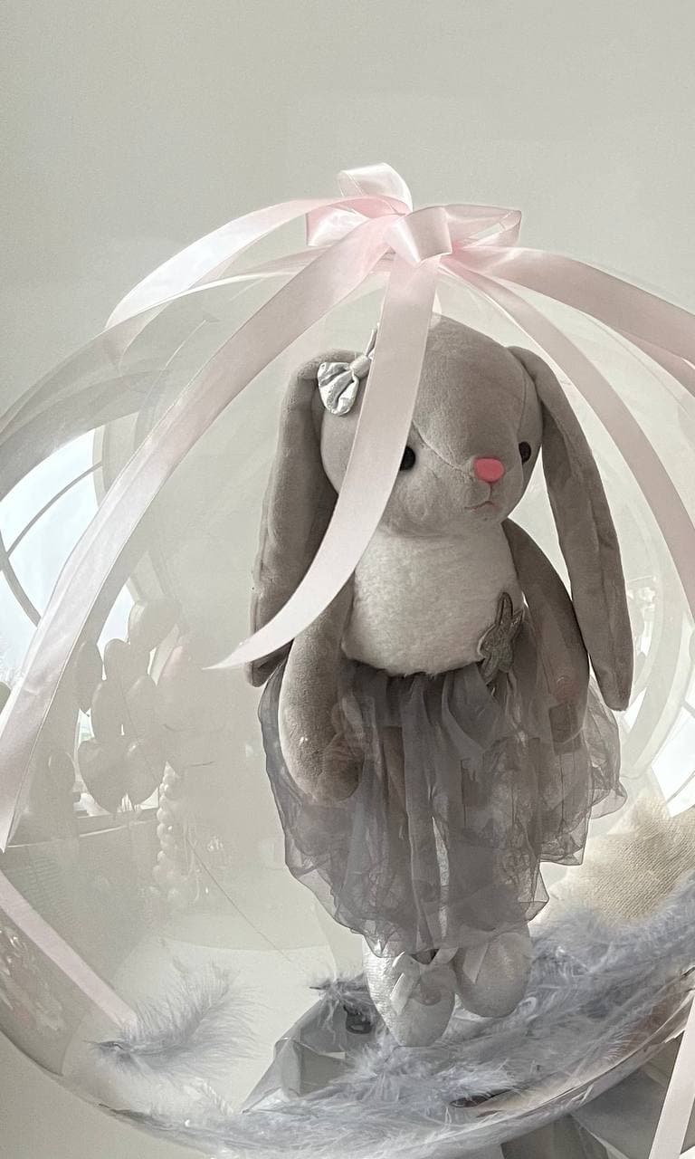 Баблс с игрушкой в шляпной коробке «Волшебный box зайка»