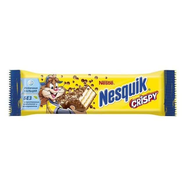 Батончик вафельный Несквик Crispy 22г Батончик вафельный Несквик Crispy 22г