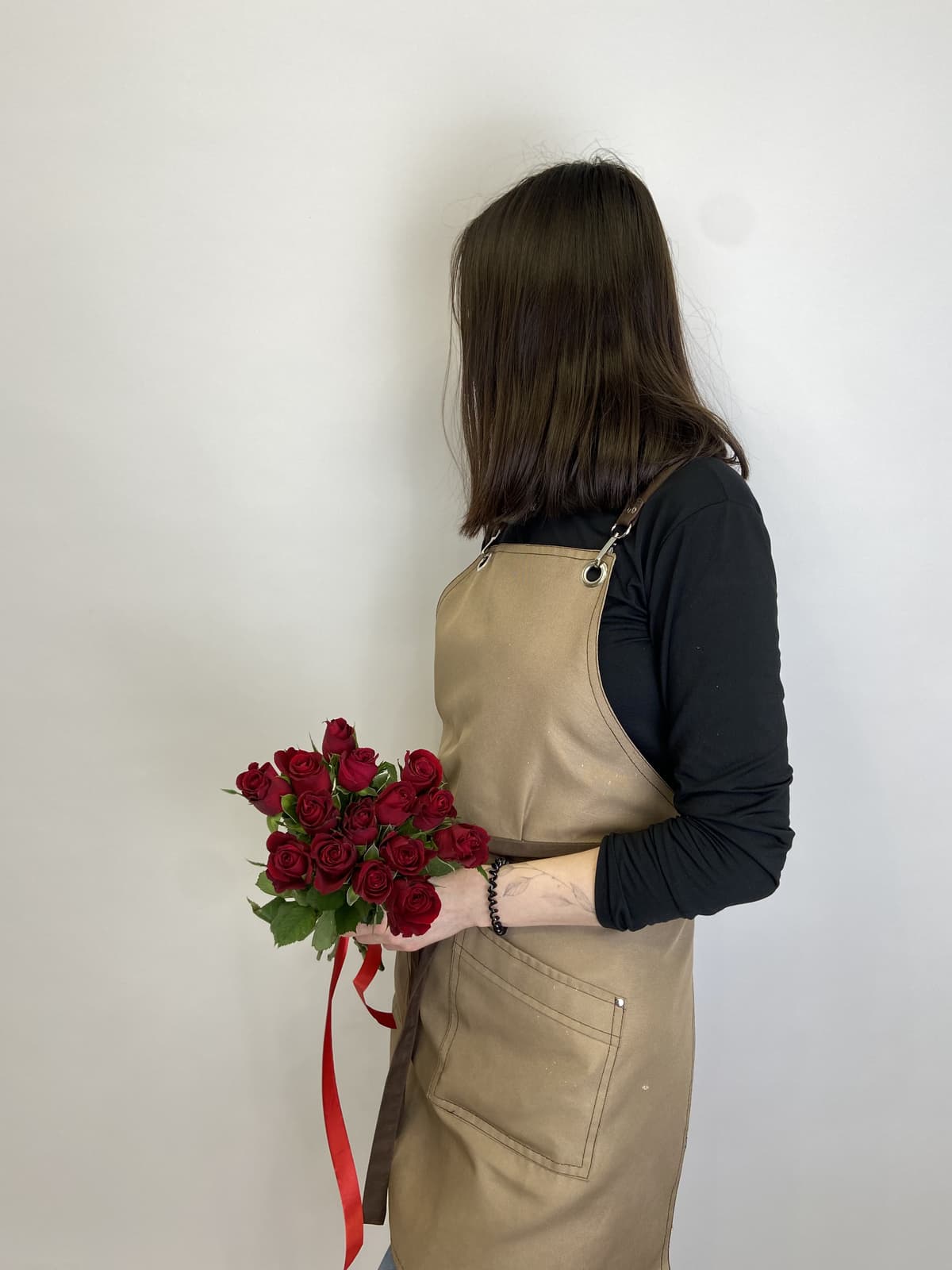 Любимый букет 15 шт Розы КРАСНЫЕ Кения 35-40см