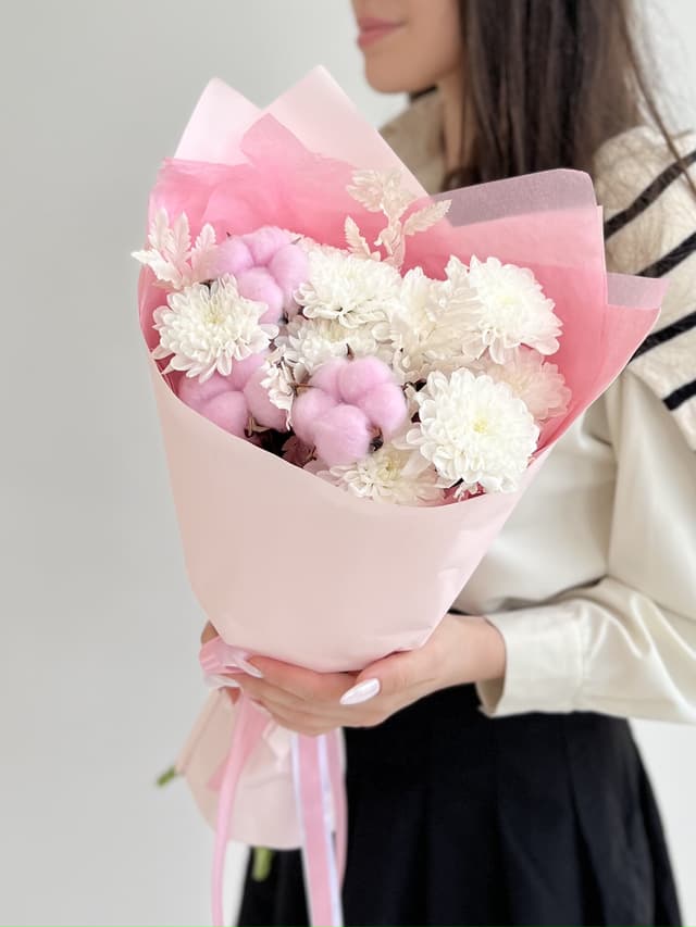 Праздничный букет "Cotton" Pink Праздничный букет "Cotton" Pink