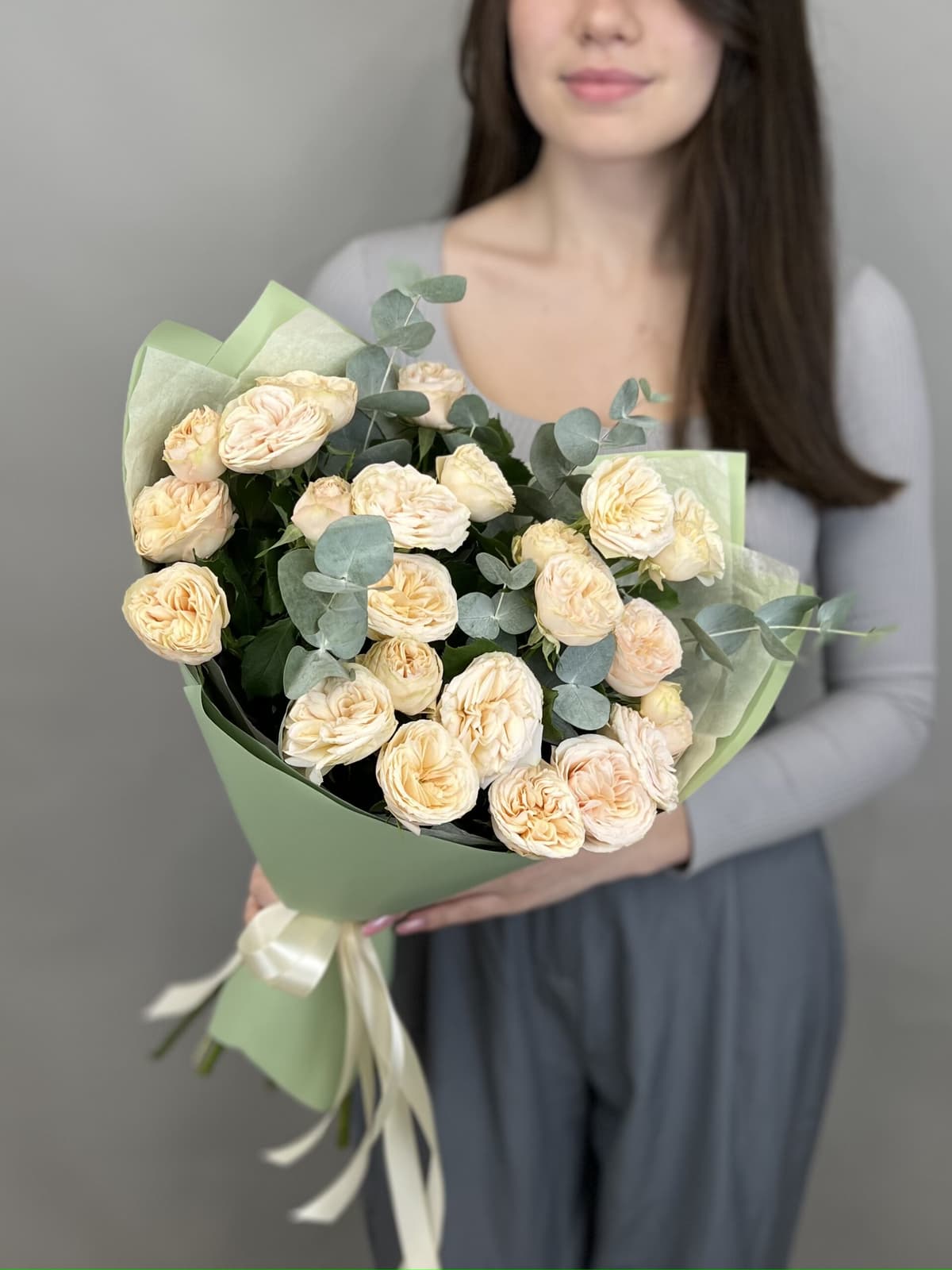 Праздничный букет "Cream"