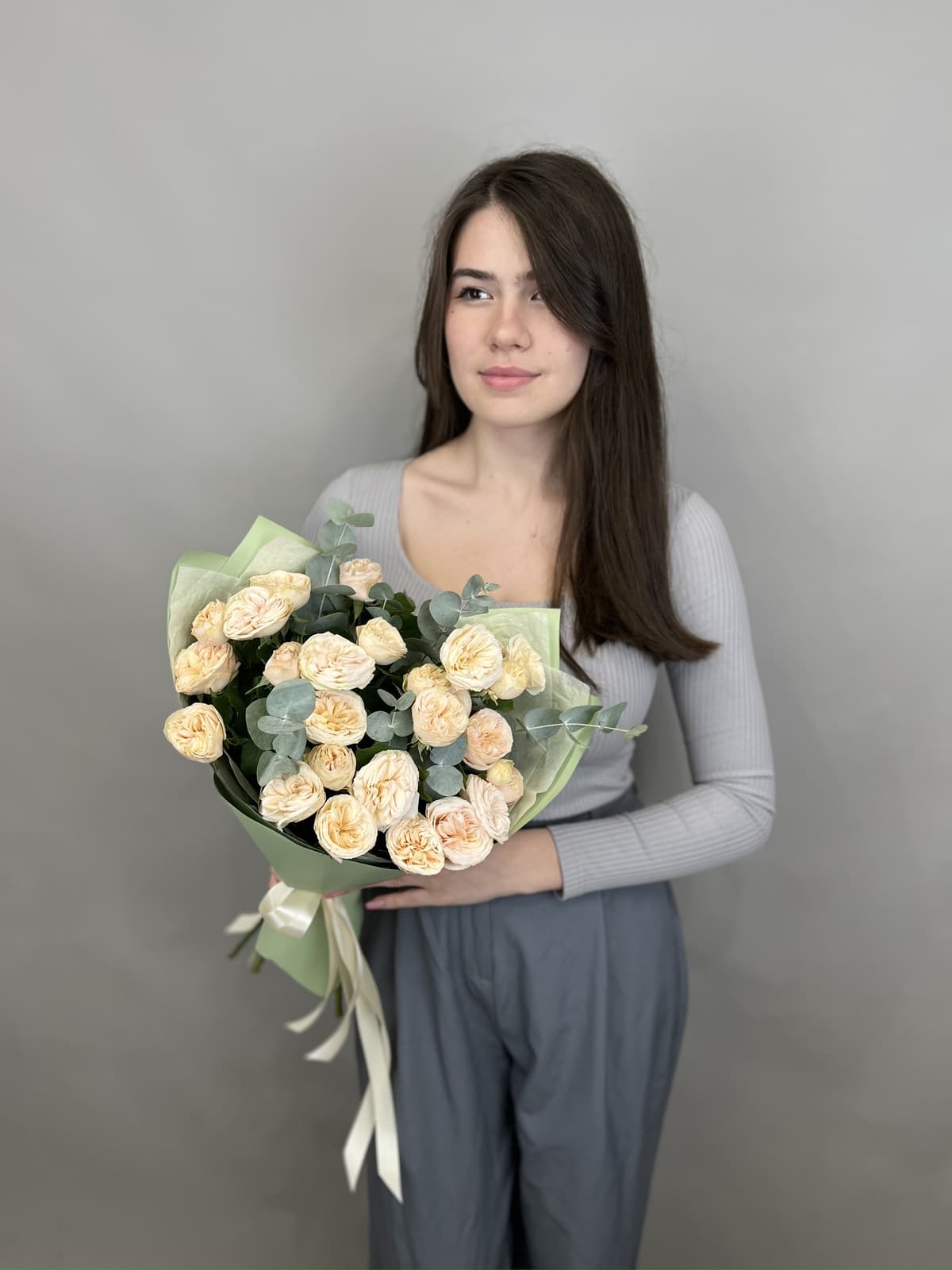 Праздничный букет "Cream"