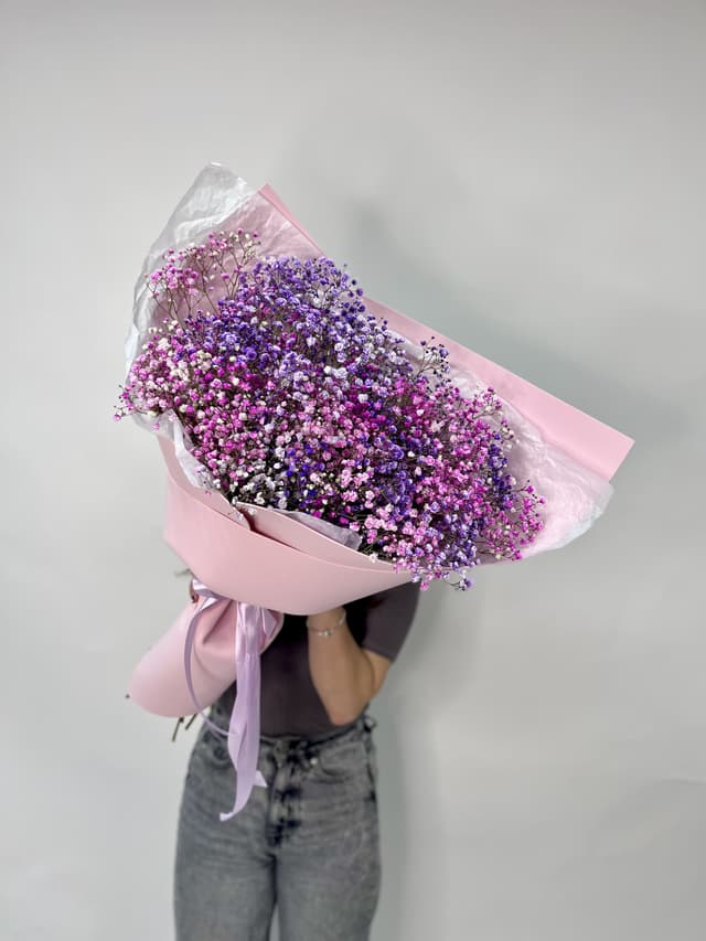 Шикарный букет из 15 Гипсофил в фоамиране Шикарный букет из 15 Гипсофил в фоамиране