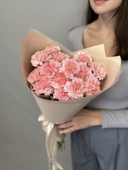 Букет из 15 розовых диантусов Жукова