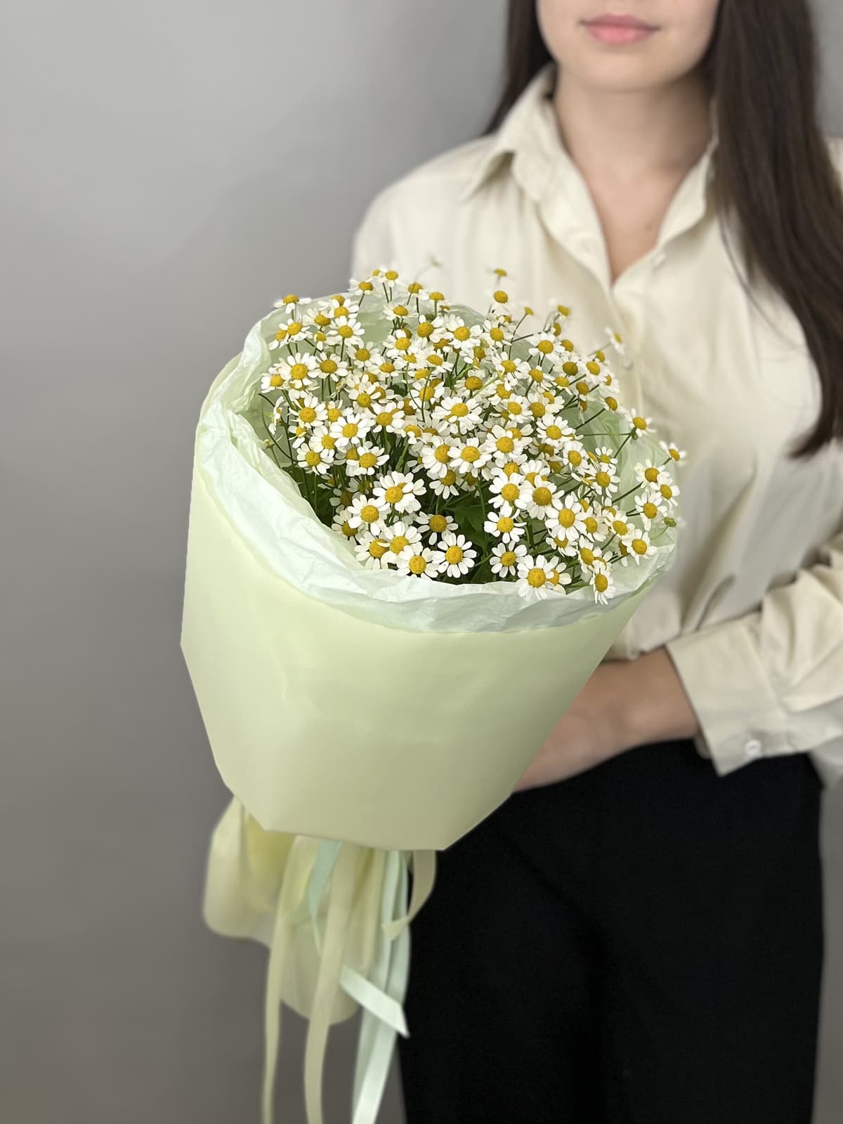 Мини букет из 5 полевых ромашек