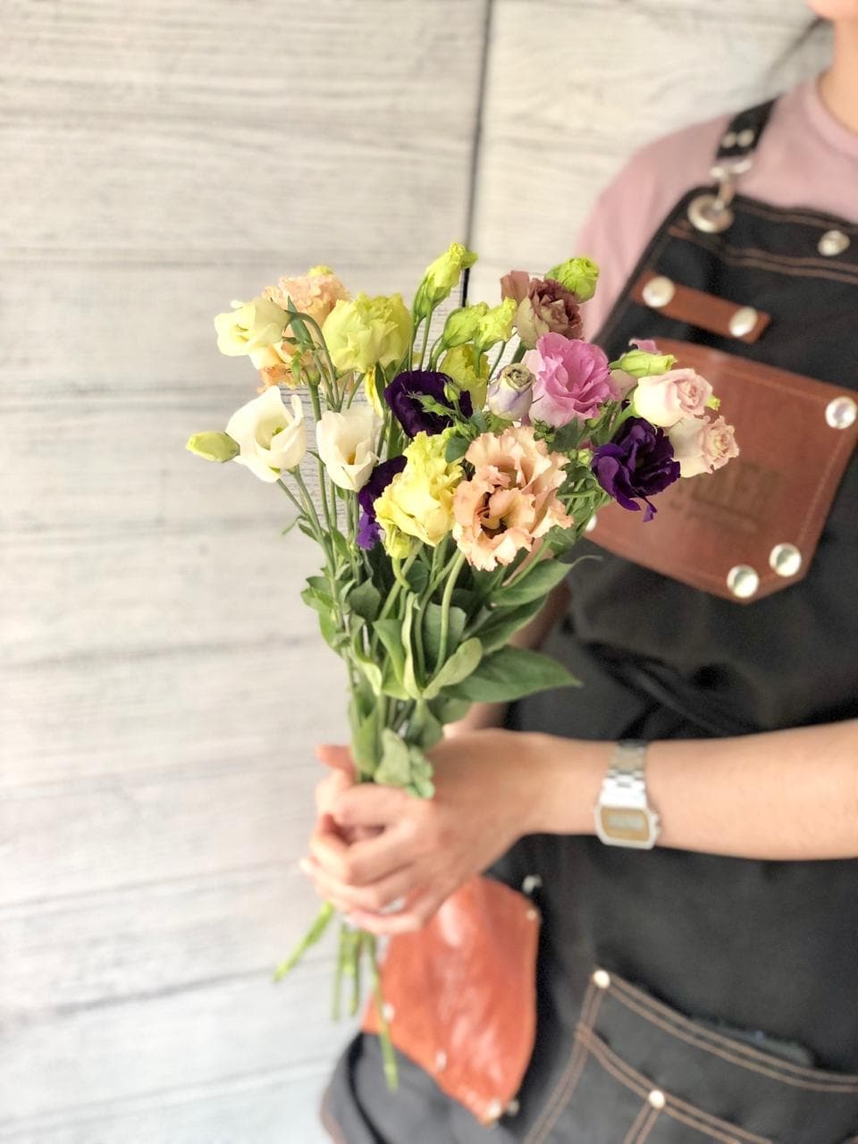 Нежный букет из 7 эустом