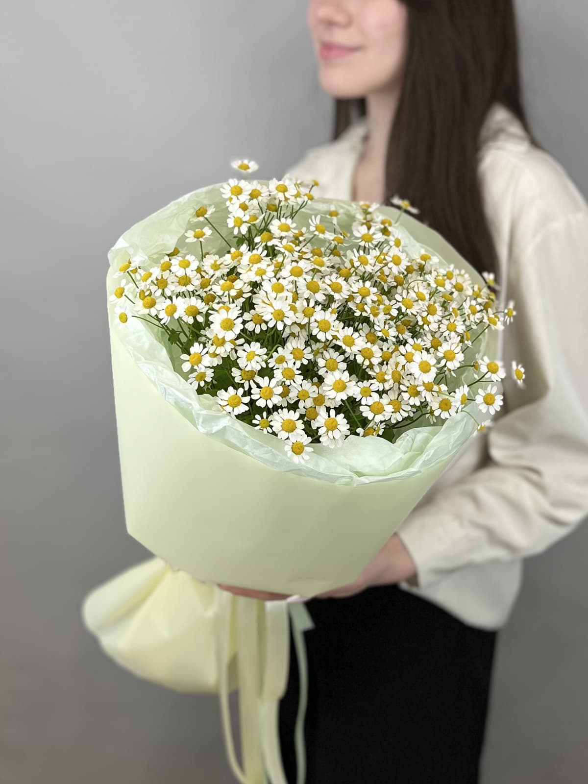 Праздничный букет из 7 полевых ромашек