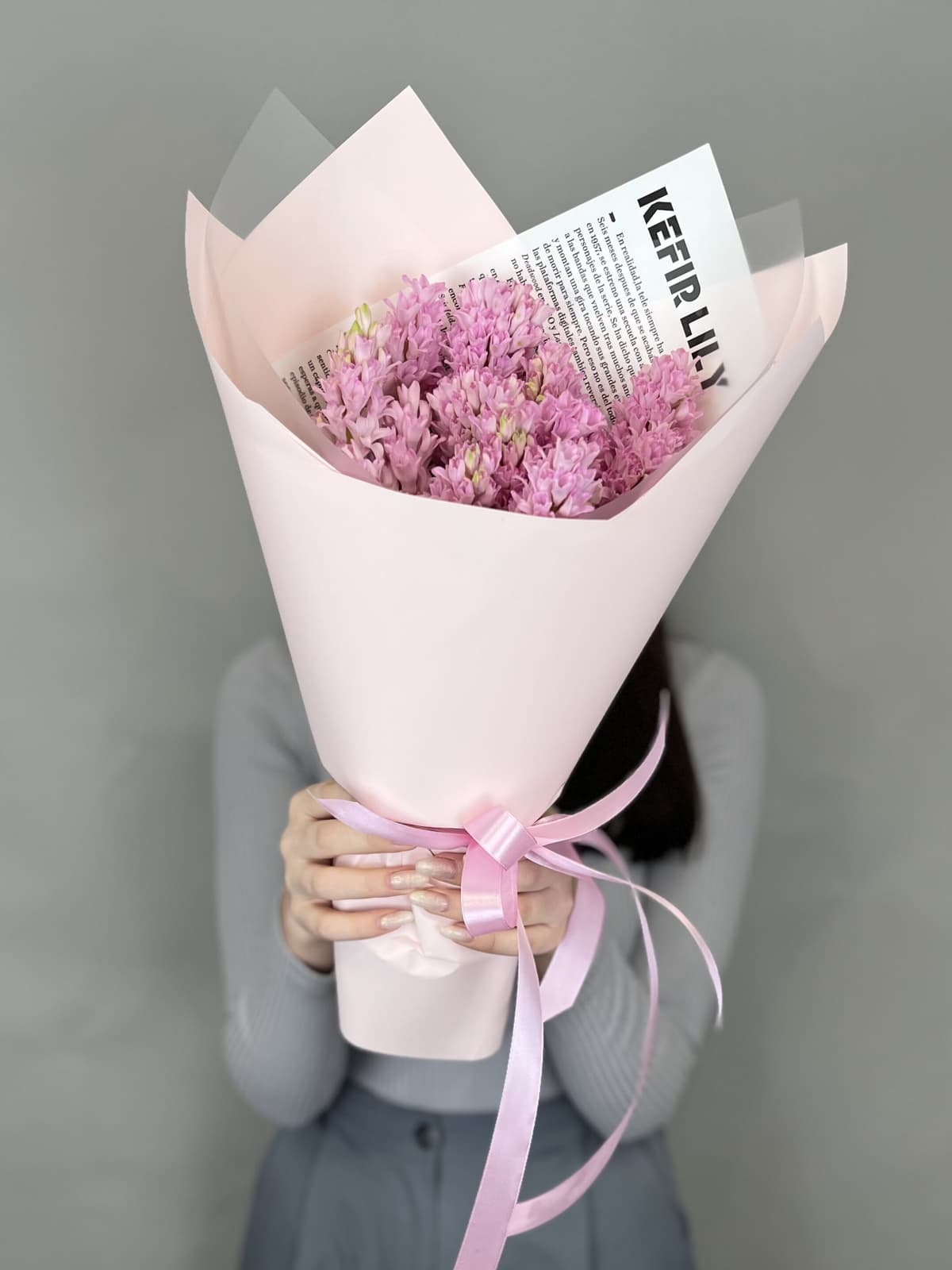 Букет из гиацинтов "Fondant" L