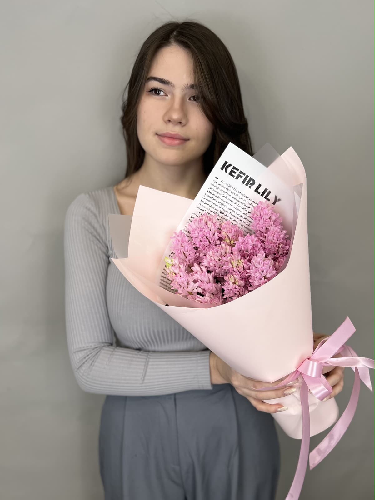 Букет из гиацинтов "Fondant" L