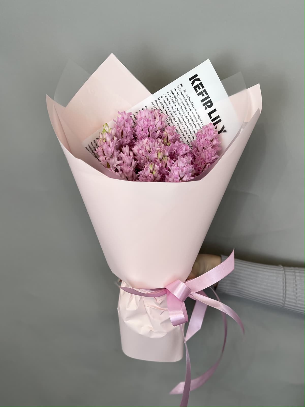 Букет из гиацинтов "Фондант" (15)