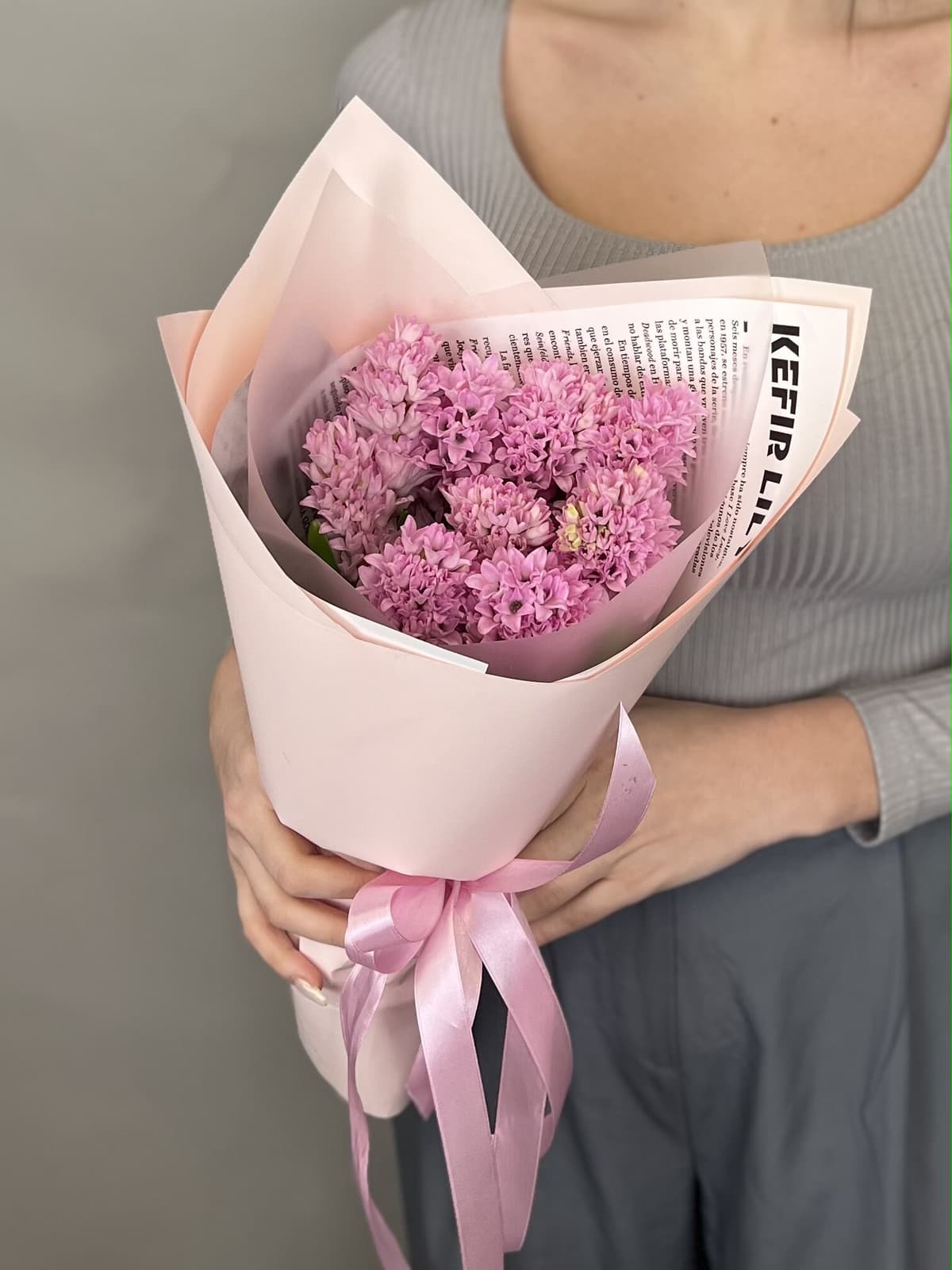 Букет из гиацинтов "Fondant" M