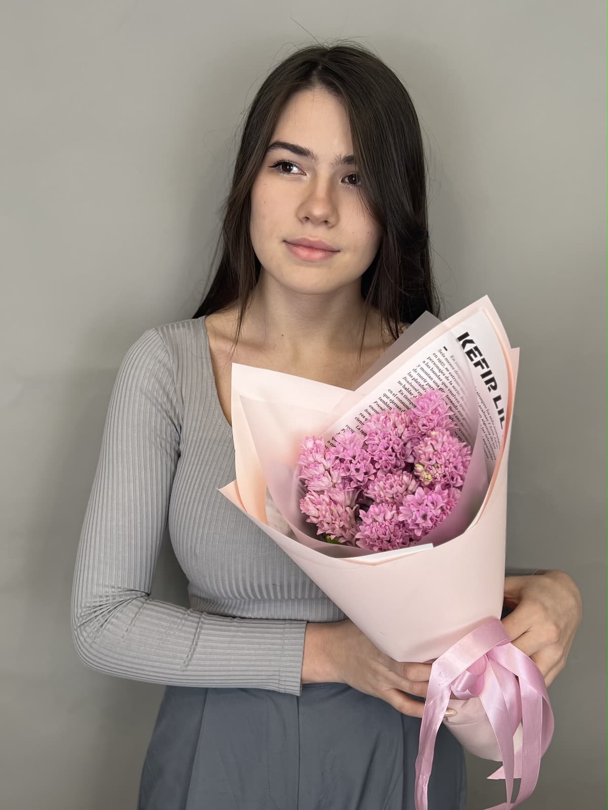 Букет из гиацинтов "Fondant" M