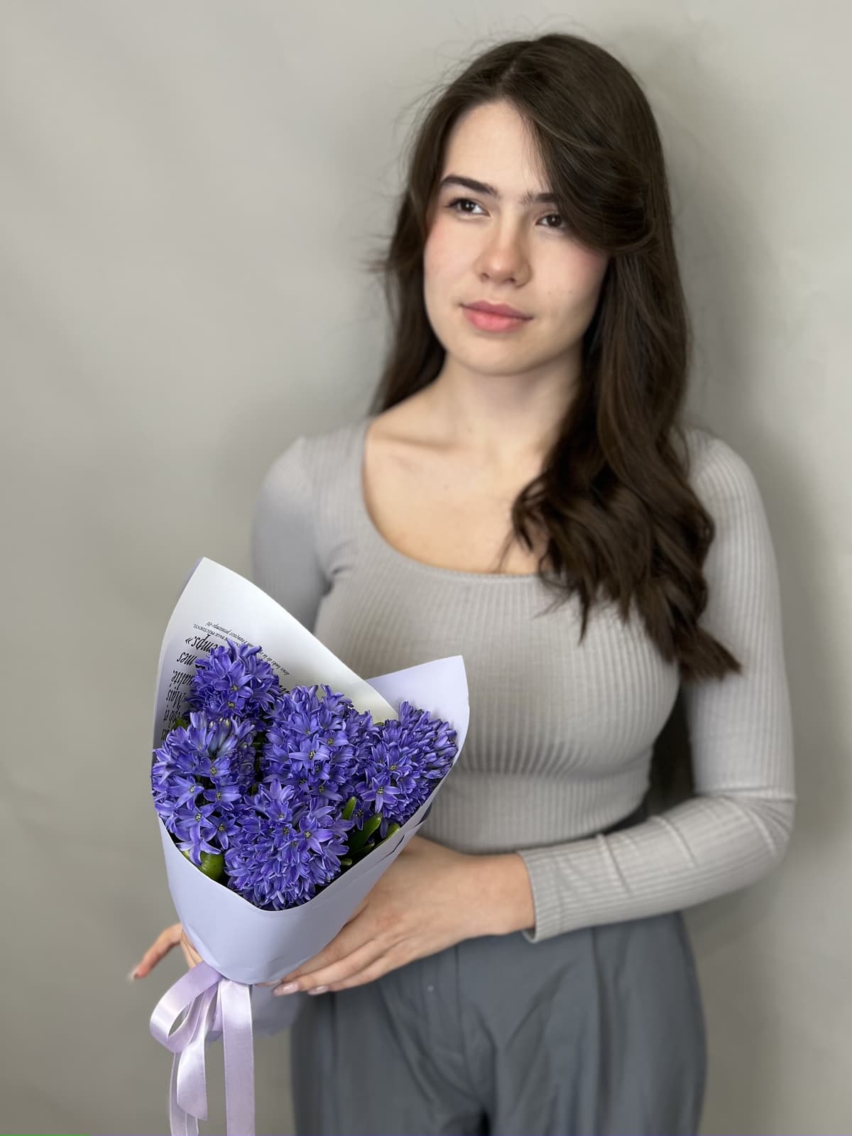 Красивый букет из гиацинтов "Минос" (5)