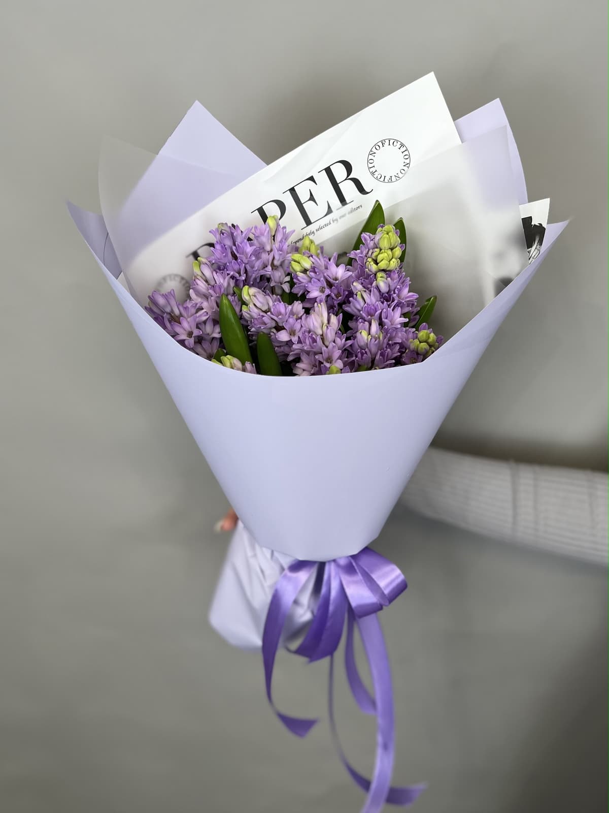 Букет из гиацинтов "Purple star" L