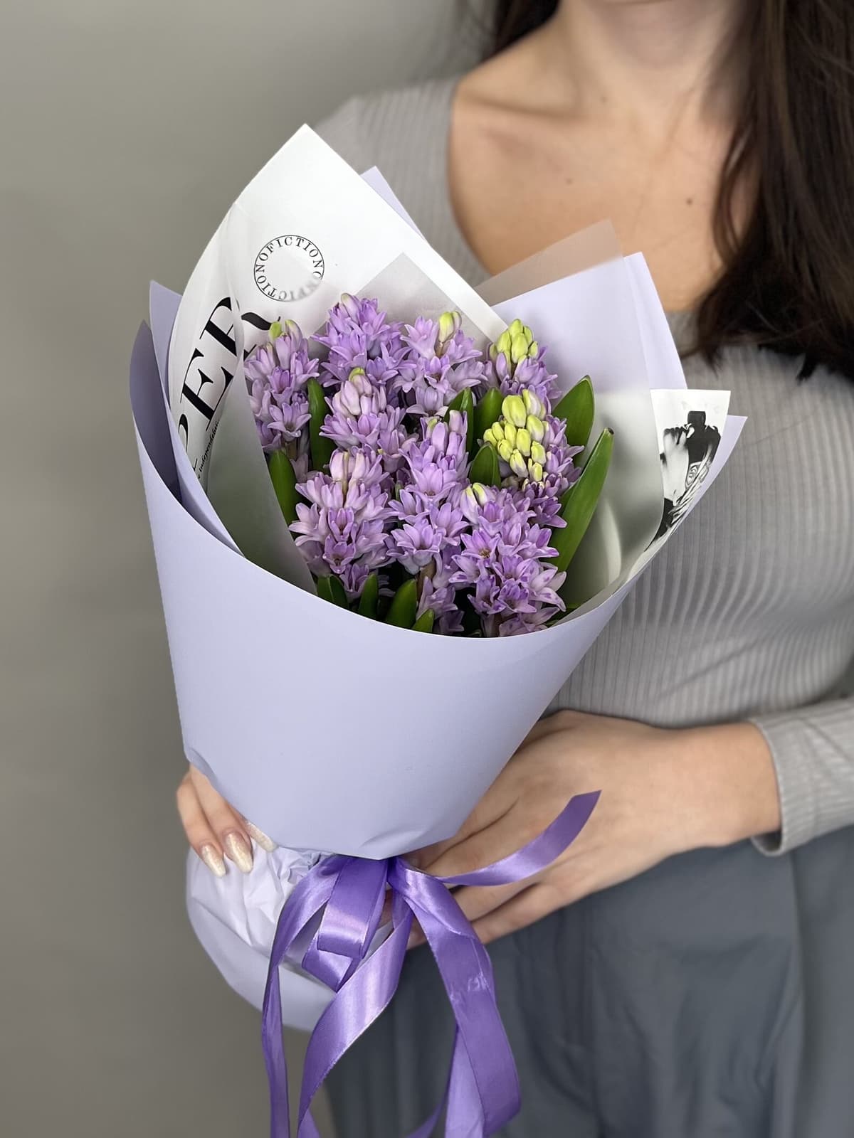 Букет из гиацинтов "Purple star" M Жукова