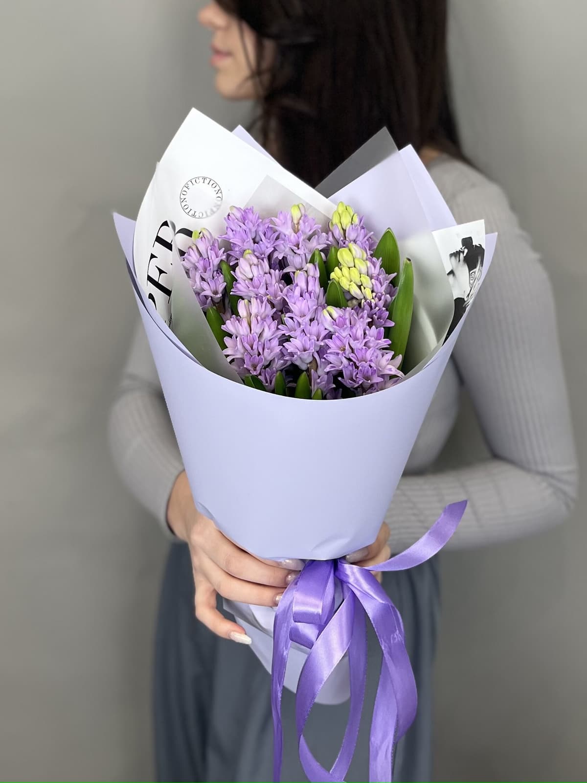 Букет из гиацинтов "Purple star" M Жукова