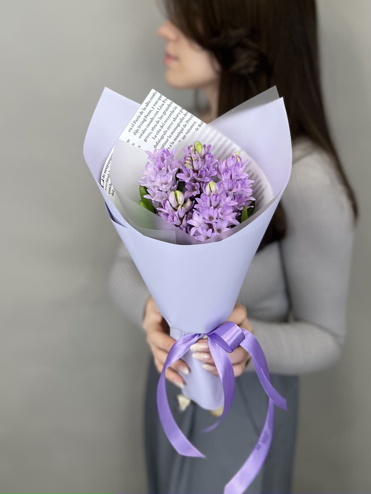 Букет из гиацинтов "Purple star" S Менделеева
