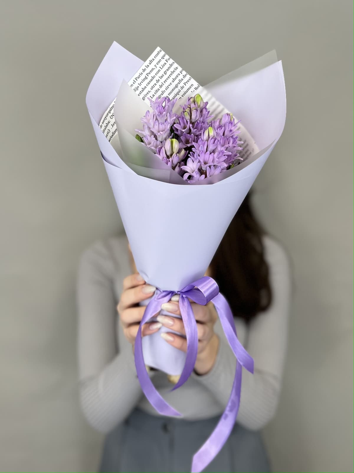Букет из гиацинтов "Purple star" S Менделеева