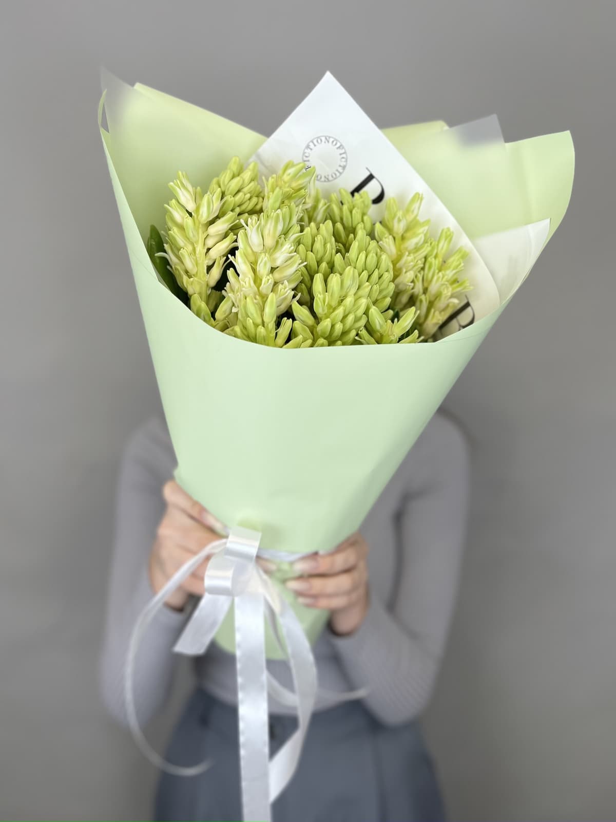 Букет из гиацинтов "Top white" L Революционная