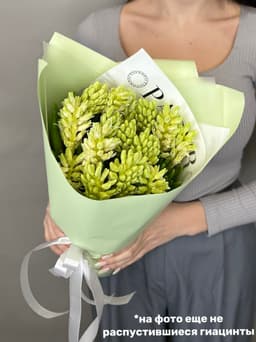 Букет из гиацинтов "Top white" L Революционная