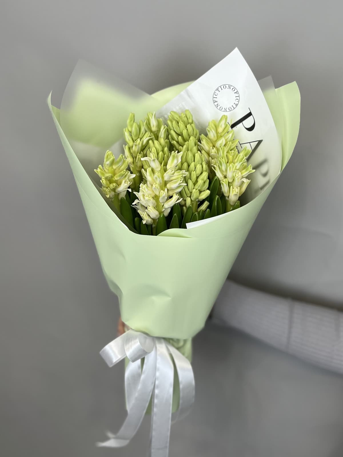 Свежий букет из гиацинтов "Топ Вайт" (9)