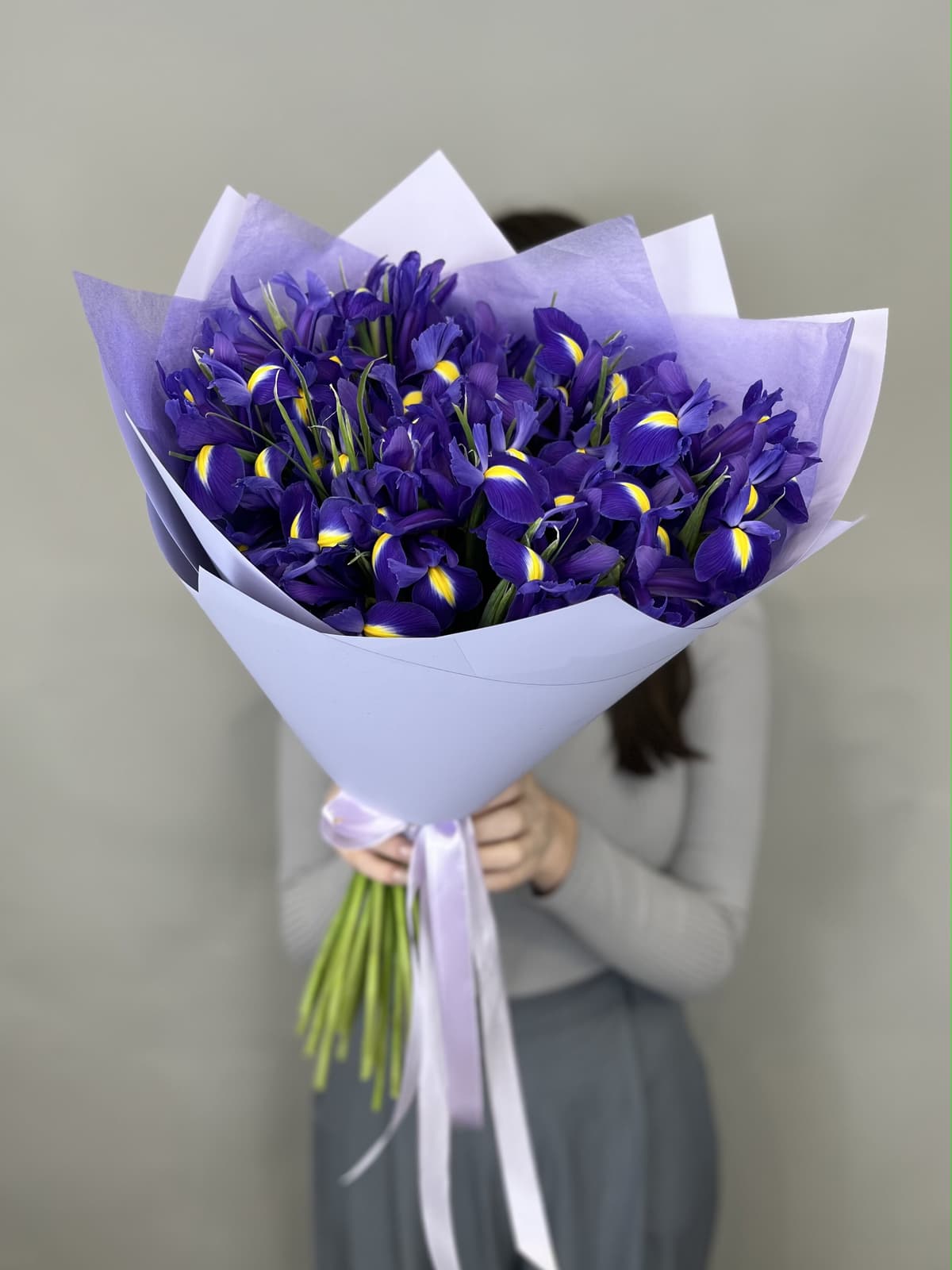 Букет из ирисов "Blue Magic" L