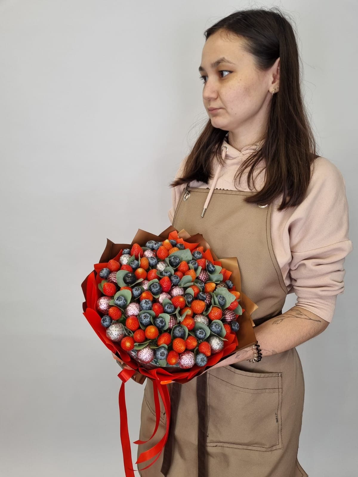 Букет из клубники "Шоко-ягода"