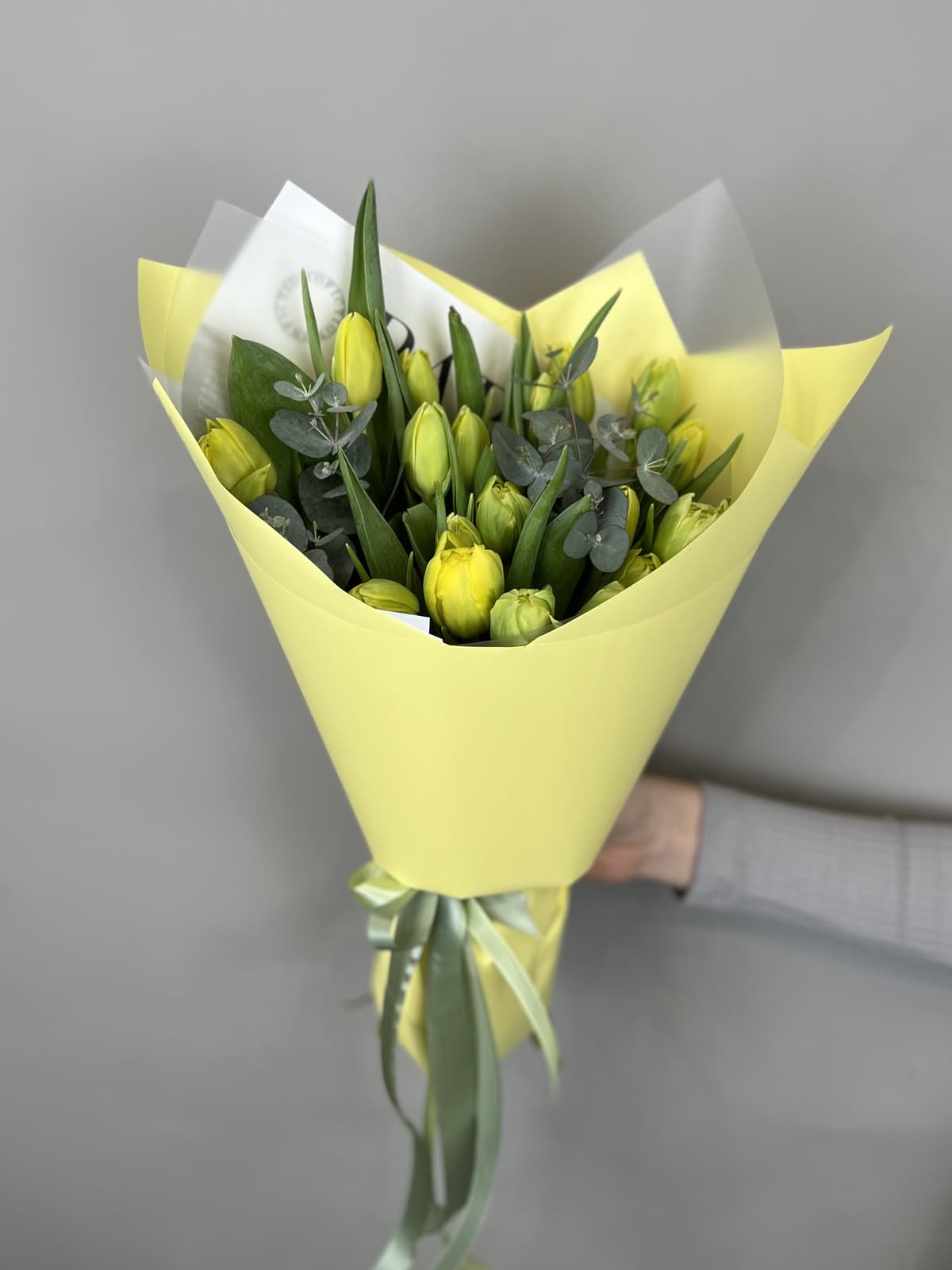 Букет из пионовидных тюльпанов «Дабл Трабл» (19)