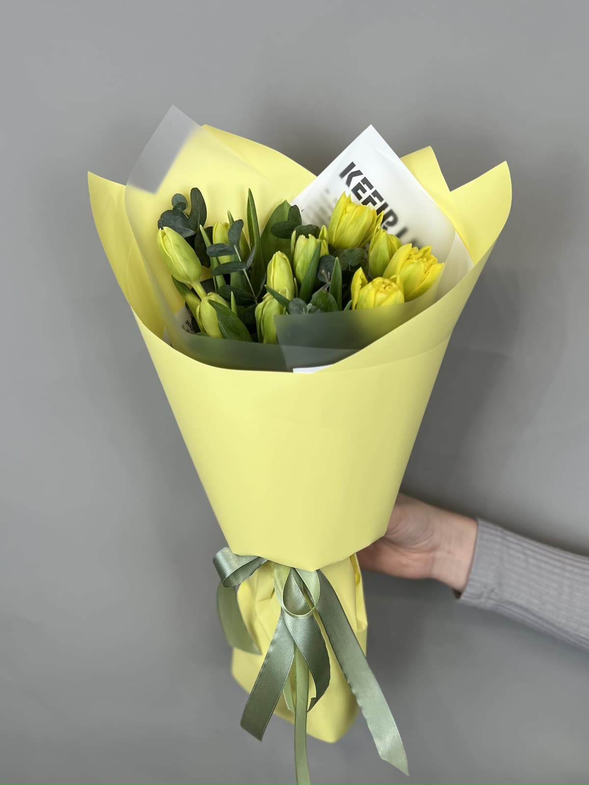 Букет из пионовидных тюльпанов «Дабл Трабл» (11)