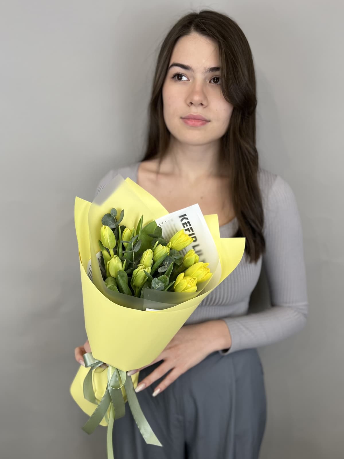 Букет из пионовидных тюльпанов «Дабл Трабл» (11)