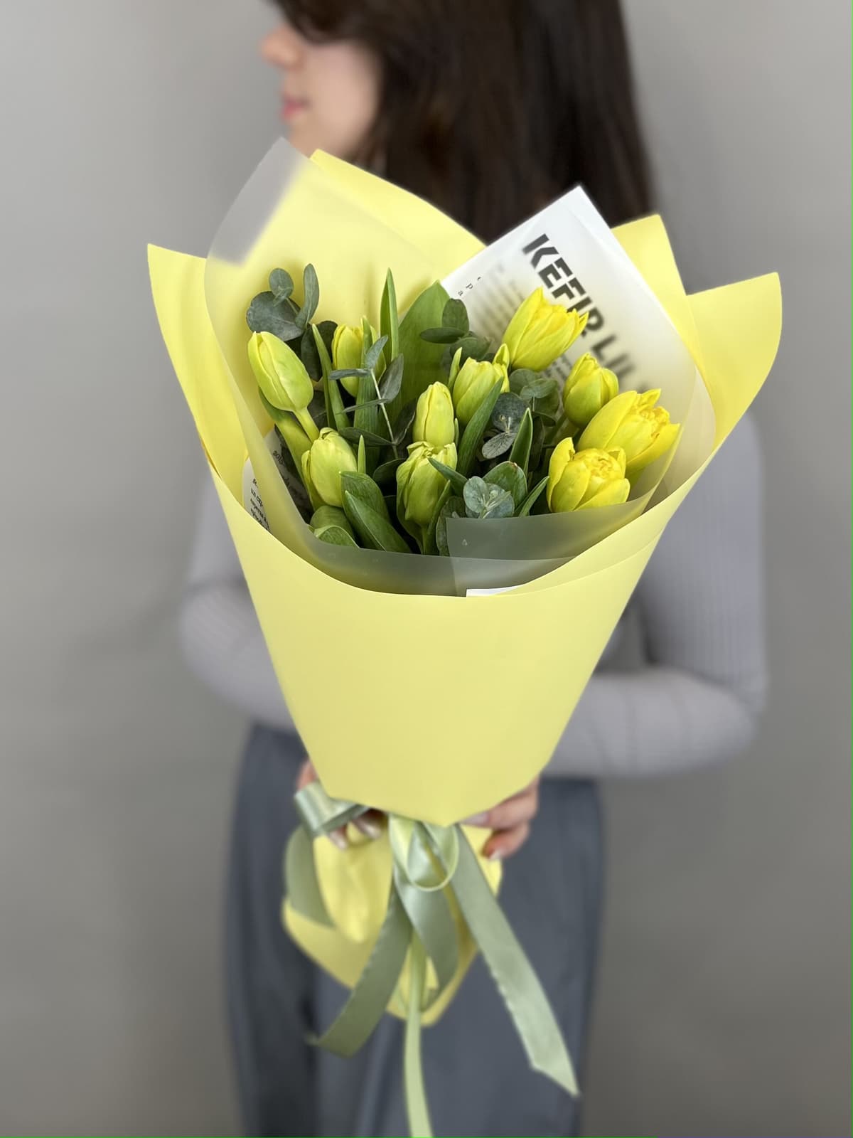 Букет из пионовидных тюльпанов «Дабл Трабл» (11)