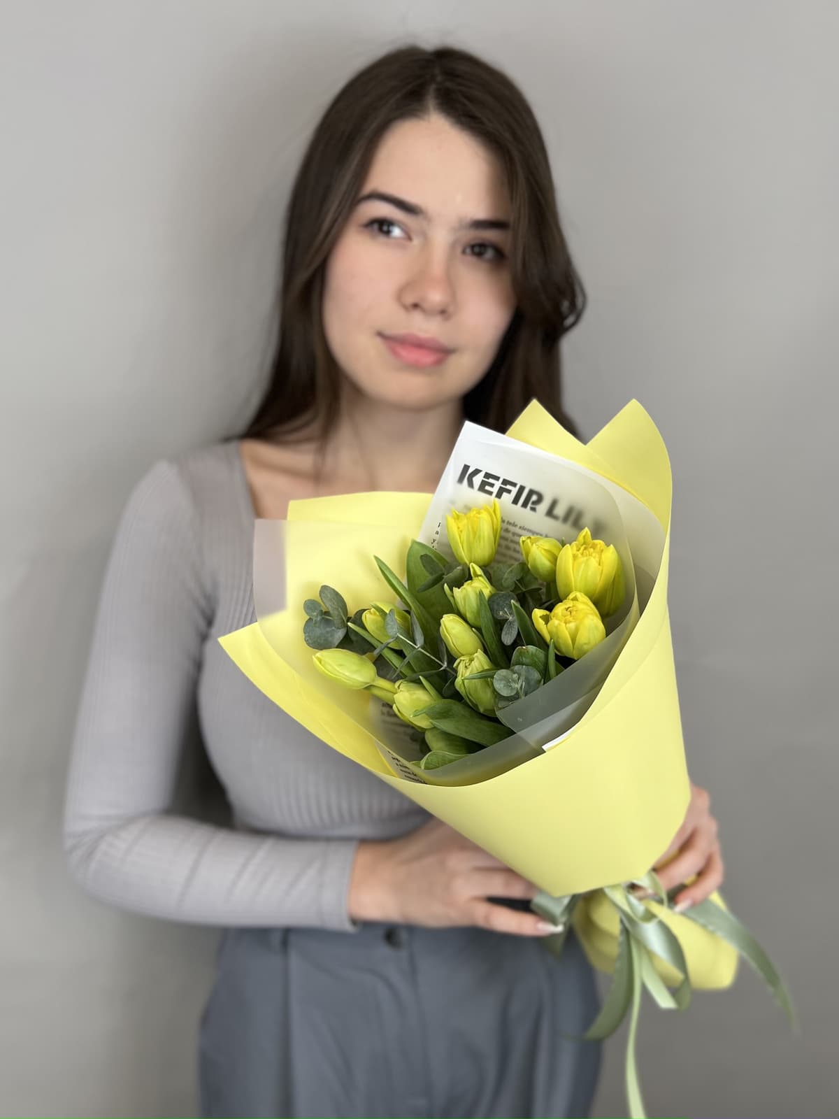 Букет из пионовидных тюльпанов «Дабл Трабл» (11)