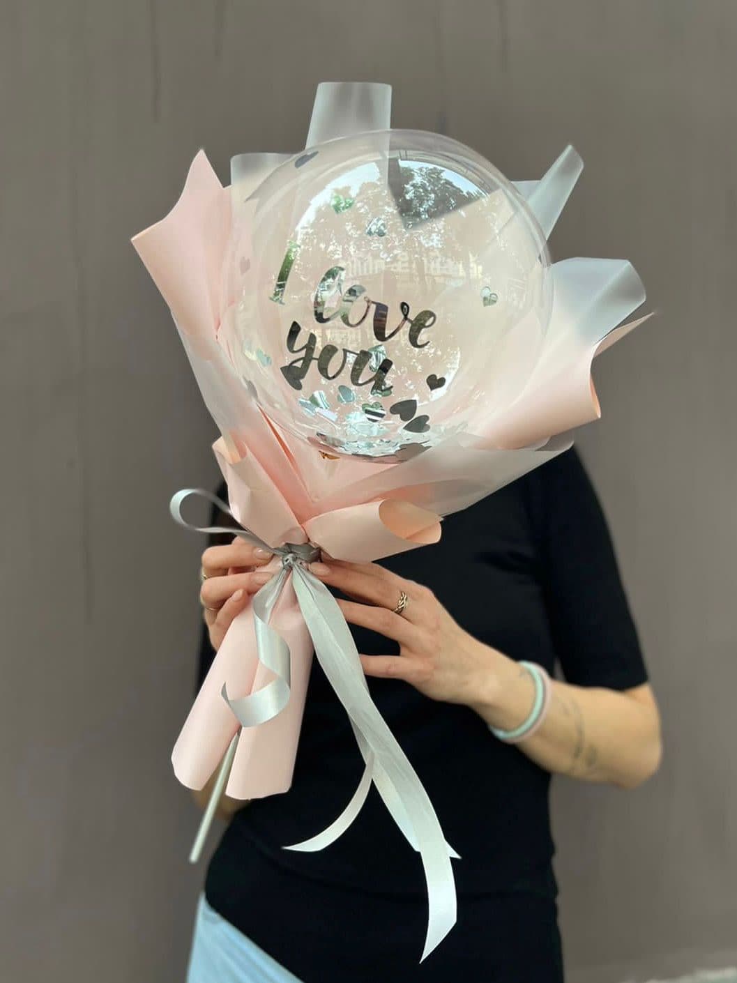 Букет из шаров "Серебряный"