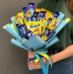 Букет из сладостей «Несквик и Милки вэй»