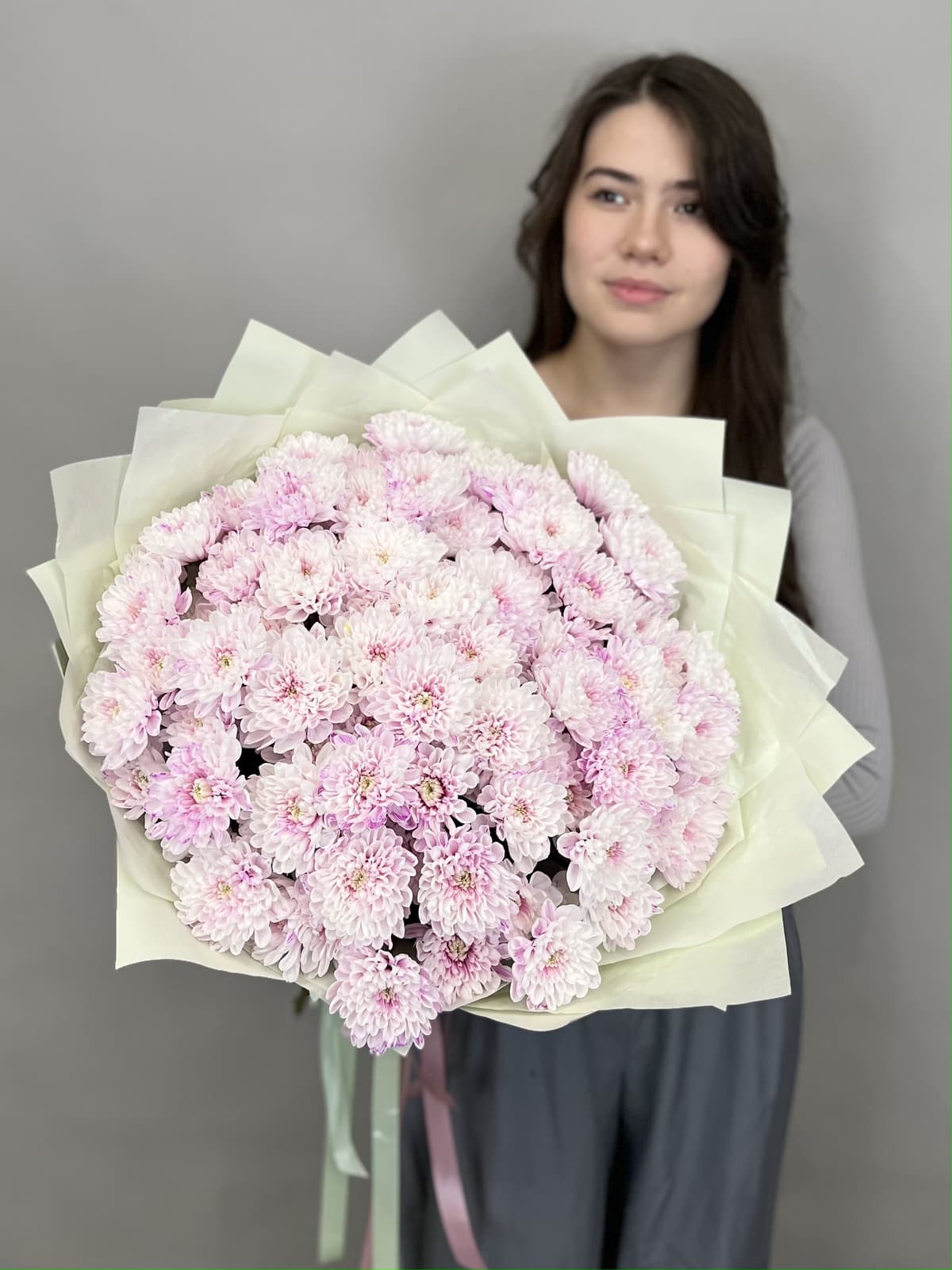 Букет хризантем "Ажур" L