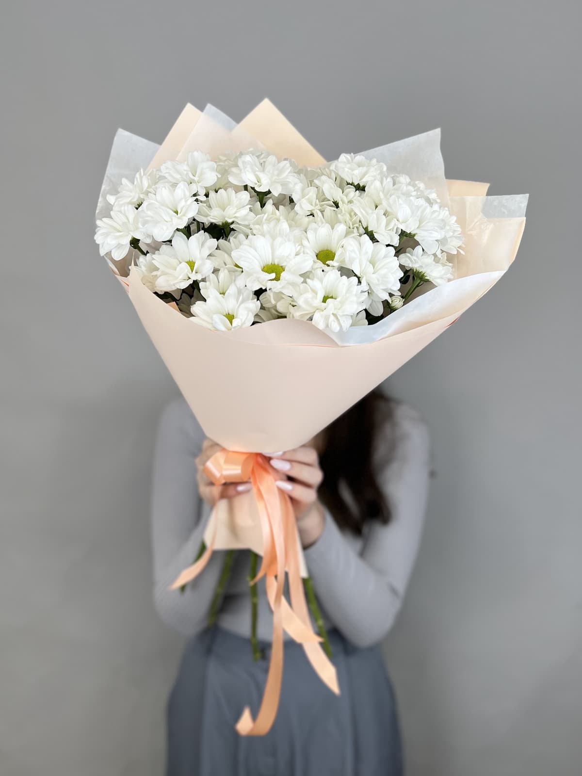 Оригинальный букет хризантем "Бакарди" (5)