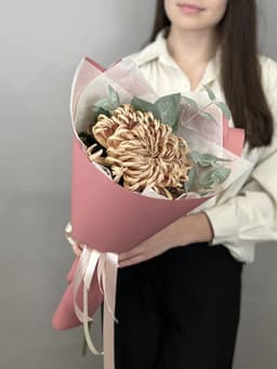 Дизайнерский букет хризантем "Copper" XS
