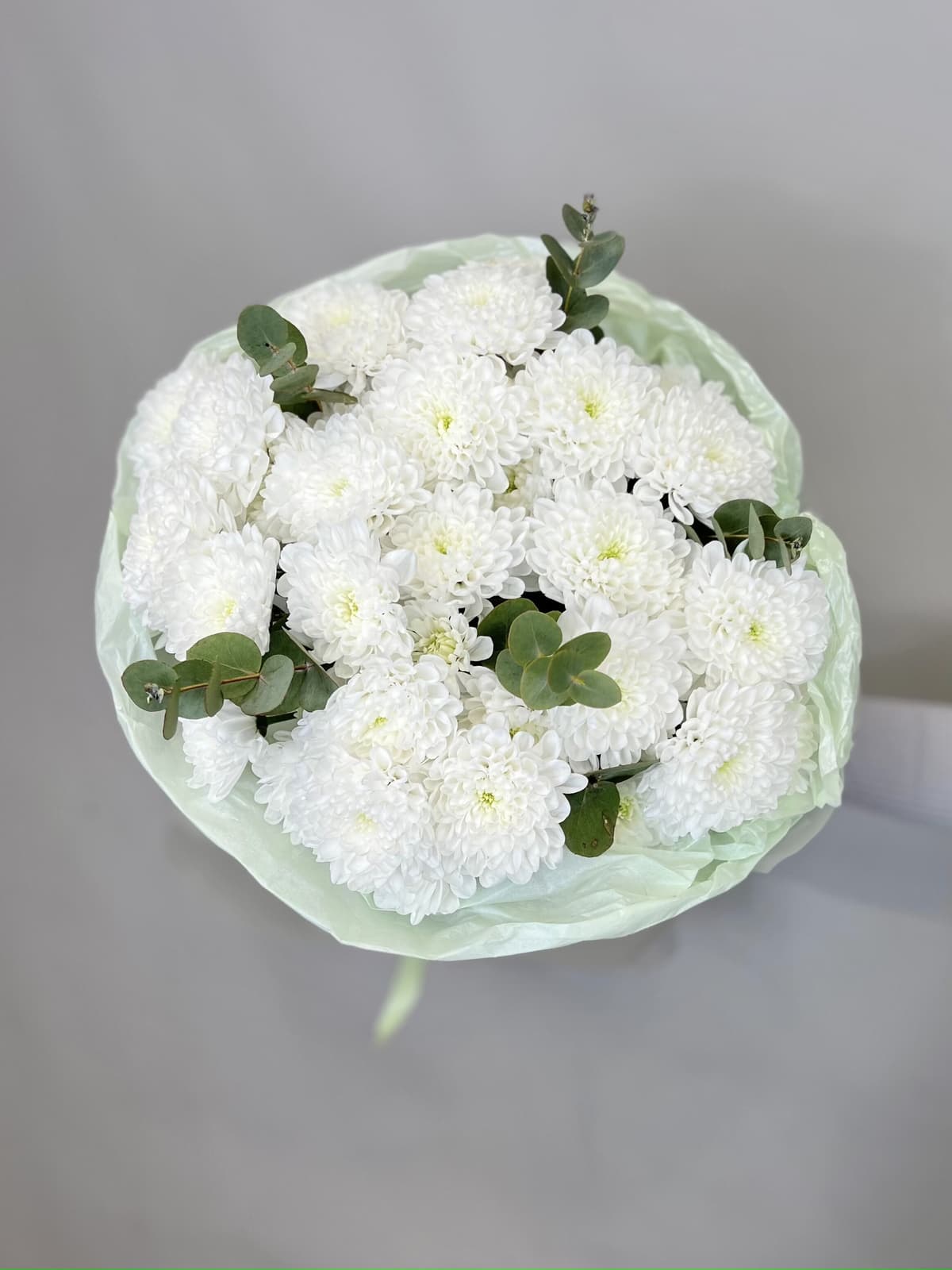 Букет хризантем "Green tea"