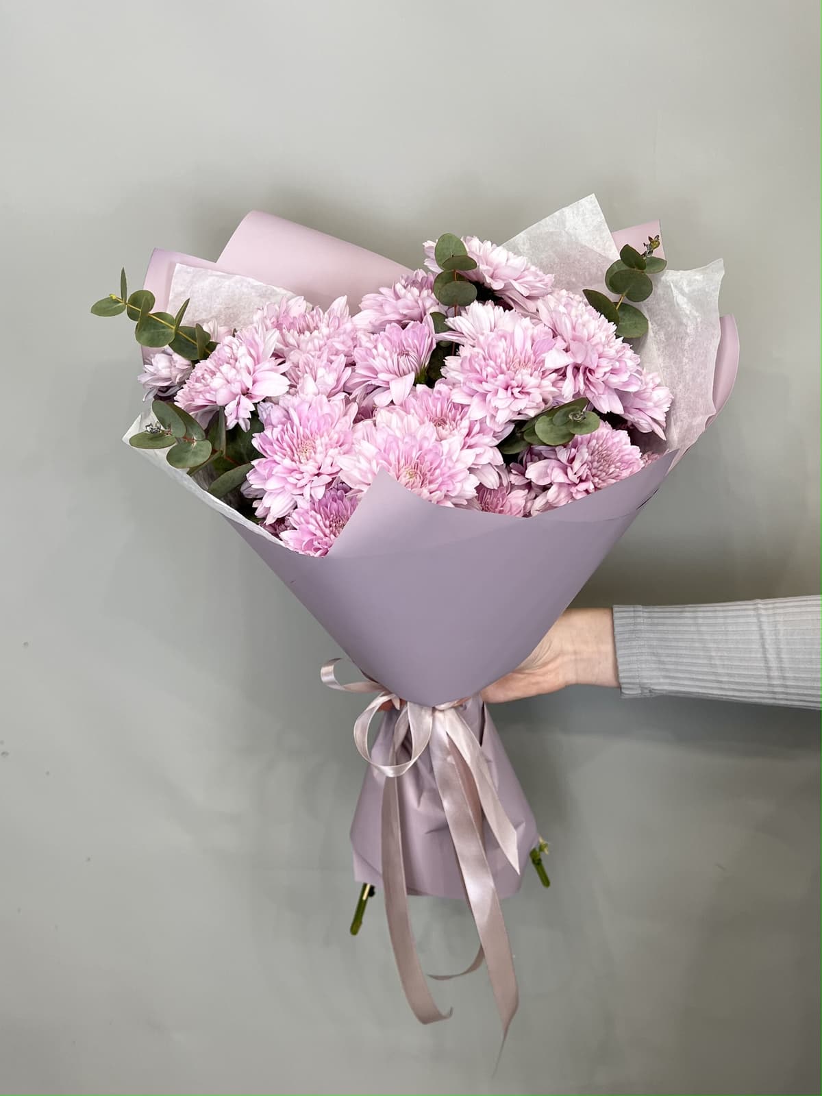 Дизайнерский букет хризантем "Lavander"