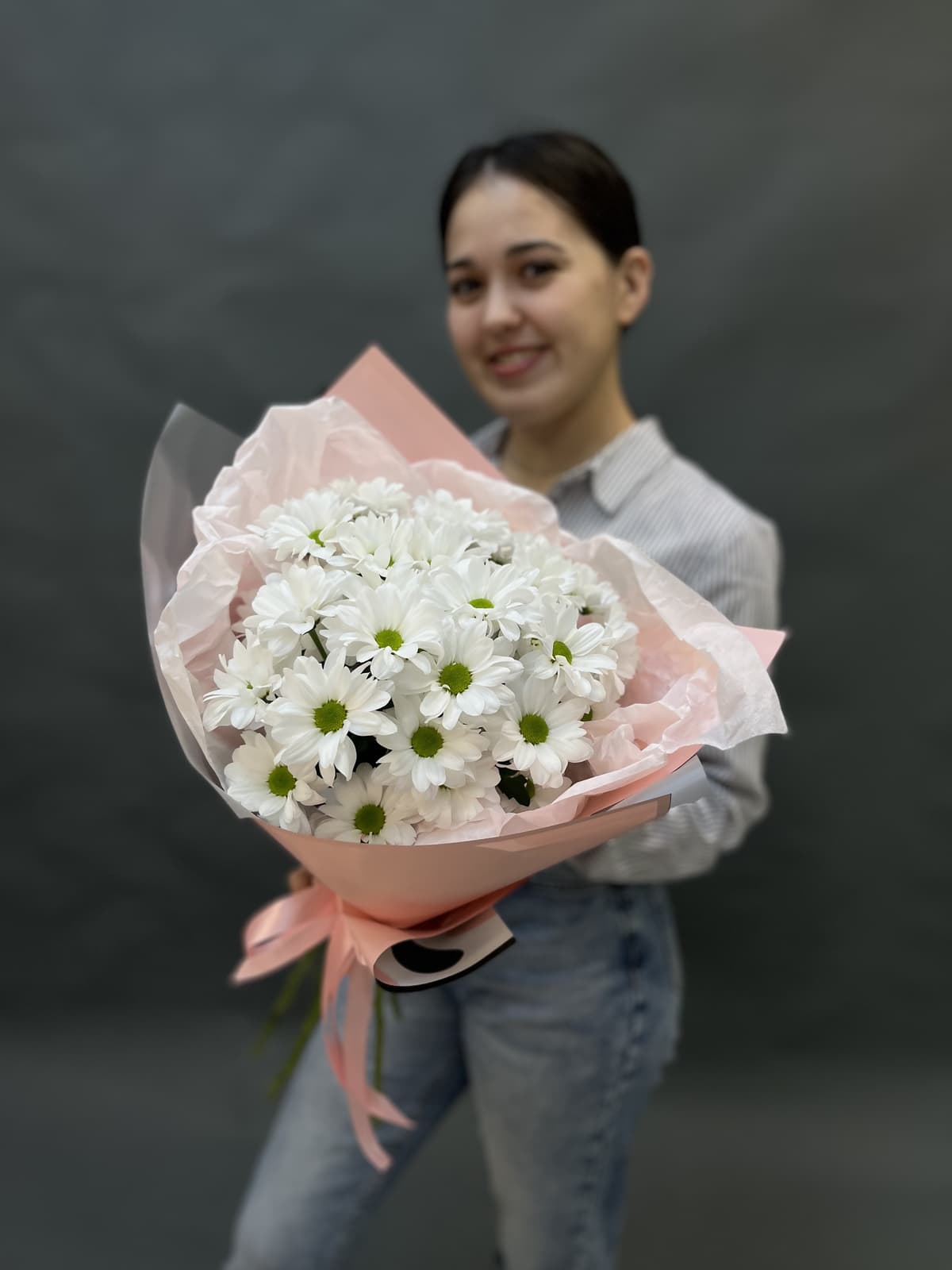 Стильный букет "Хризантемиум"