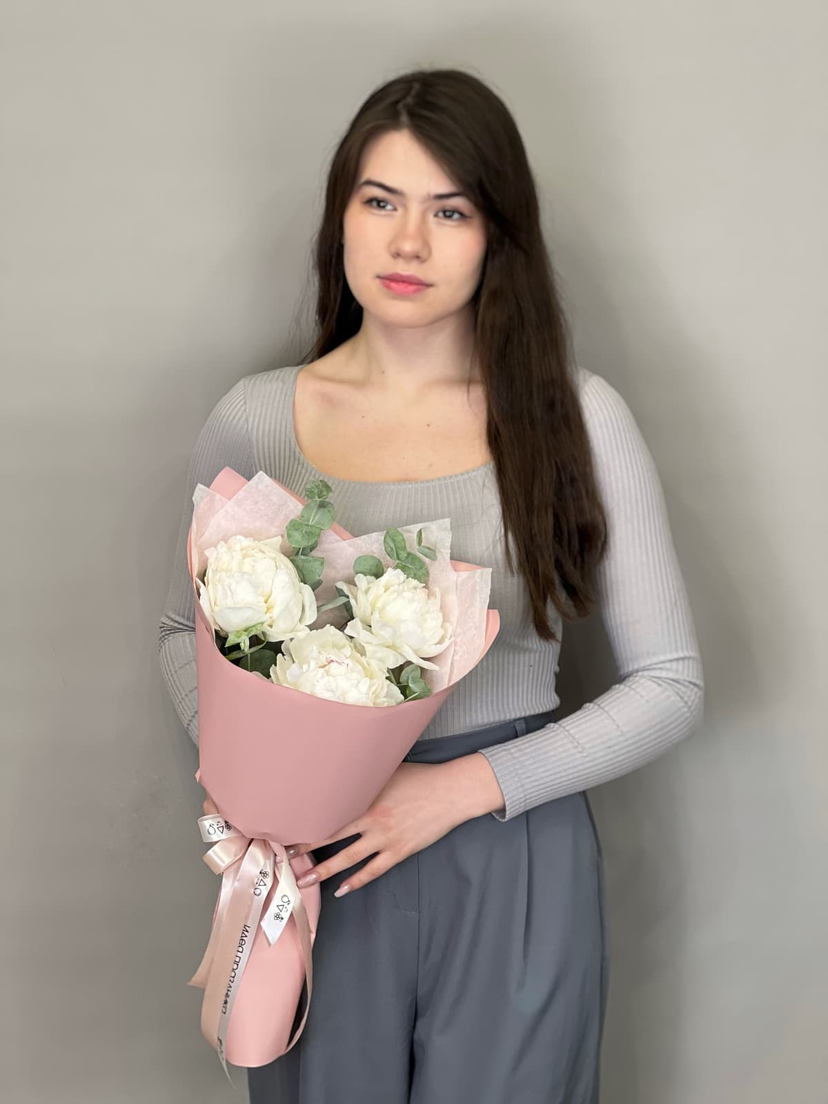 Букет-комплимент пионов "Одиль"