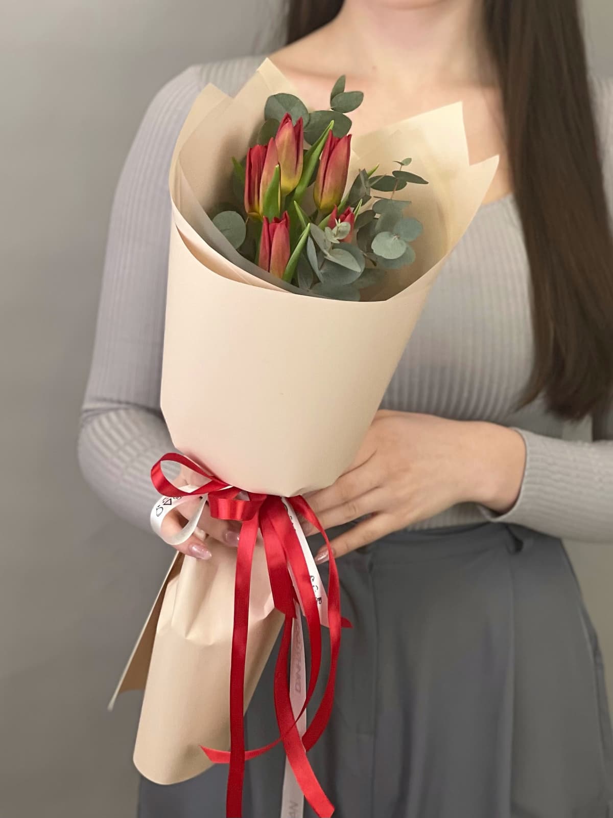 Оригинальный букет комплимент "Red"