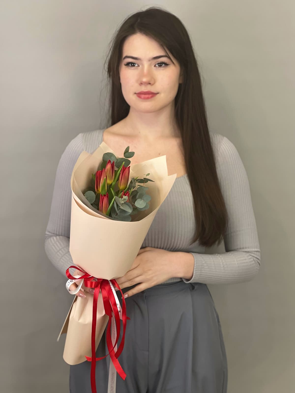 Оригинальный букет комплимент "Red"